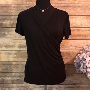 Talbots overlap V cut Top